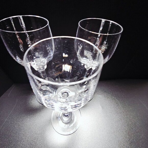 Mikasa Stephanie Cordial Glass 6" Lead Crystal Austria elegant vtg optic bowl 3o - Picture 7 of 7